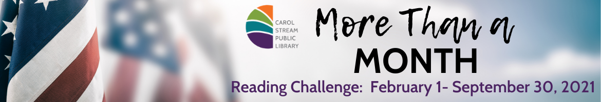 More Than a Month Reading Challenge Feb 1- Sept 30, 20201